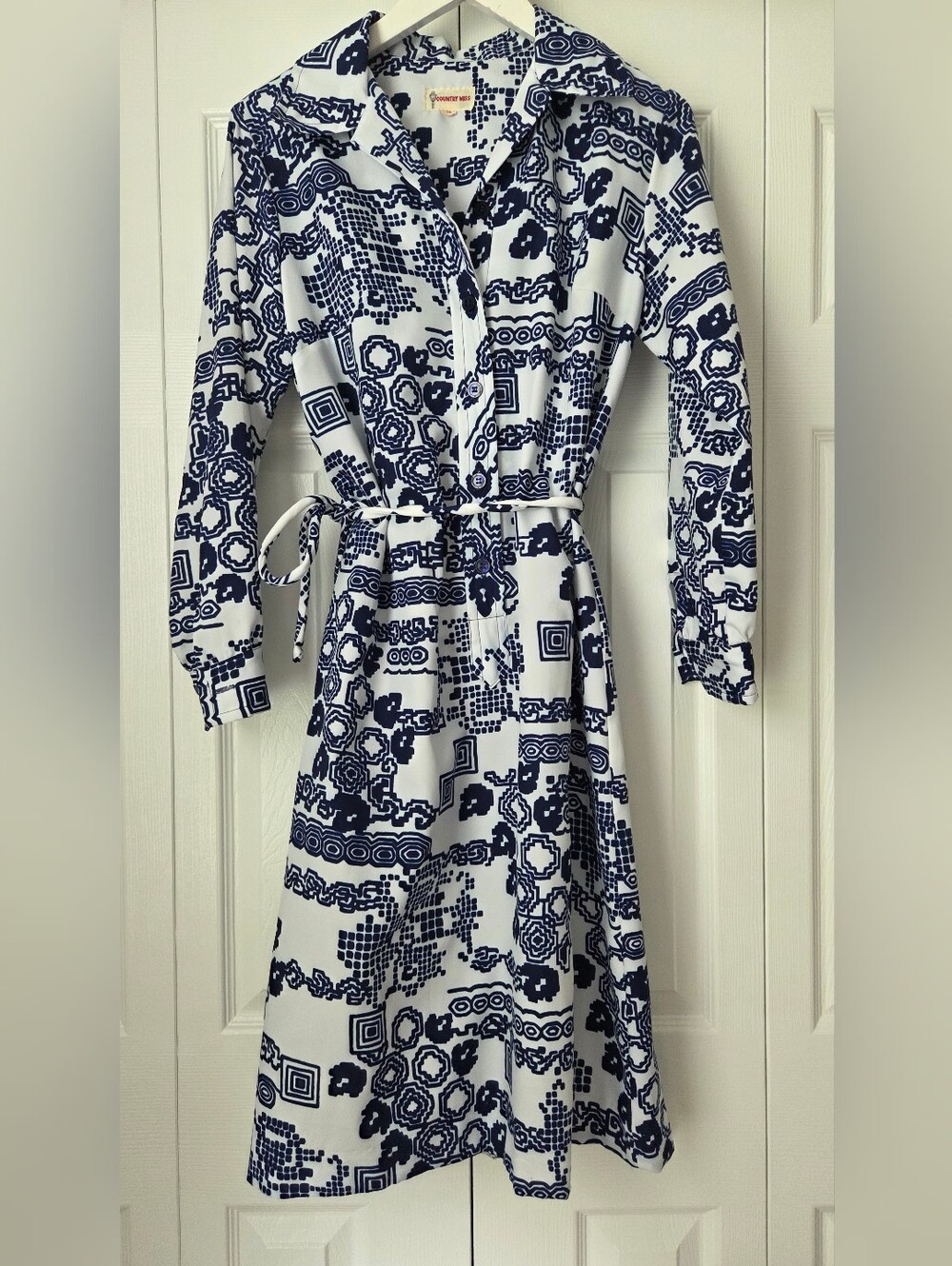 Vintage Country Miss Chinoiserie Shirt Dress